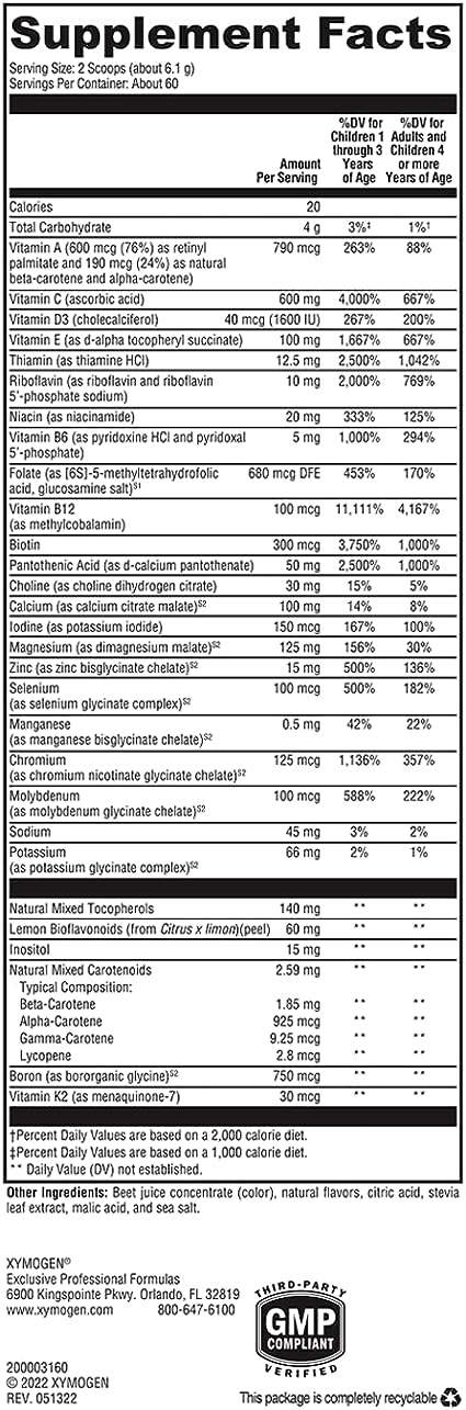 ActivNutrients® without Copper & Iron Multivitamin Powder Fruit Punch