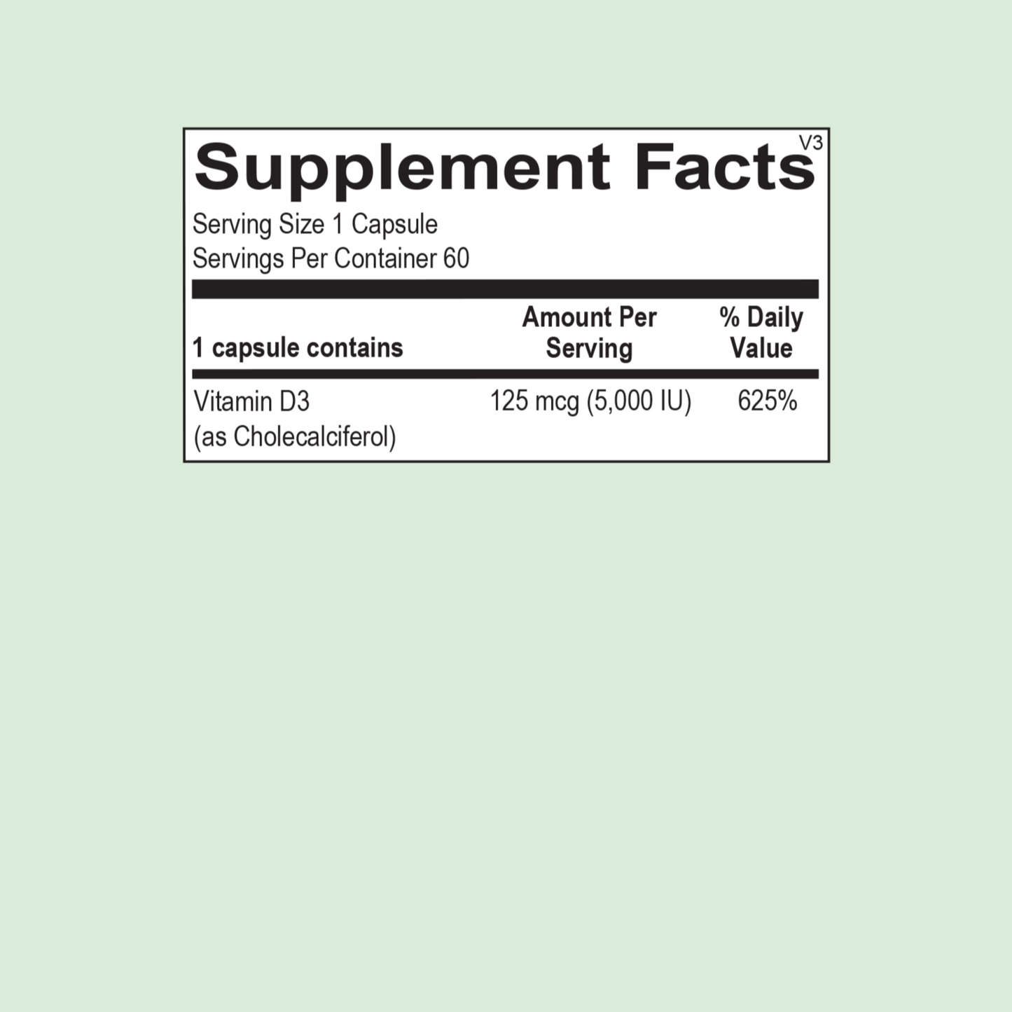 Vitamin D 5,000 IU (Wellness Pack)