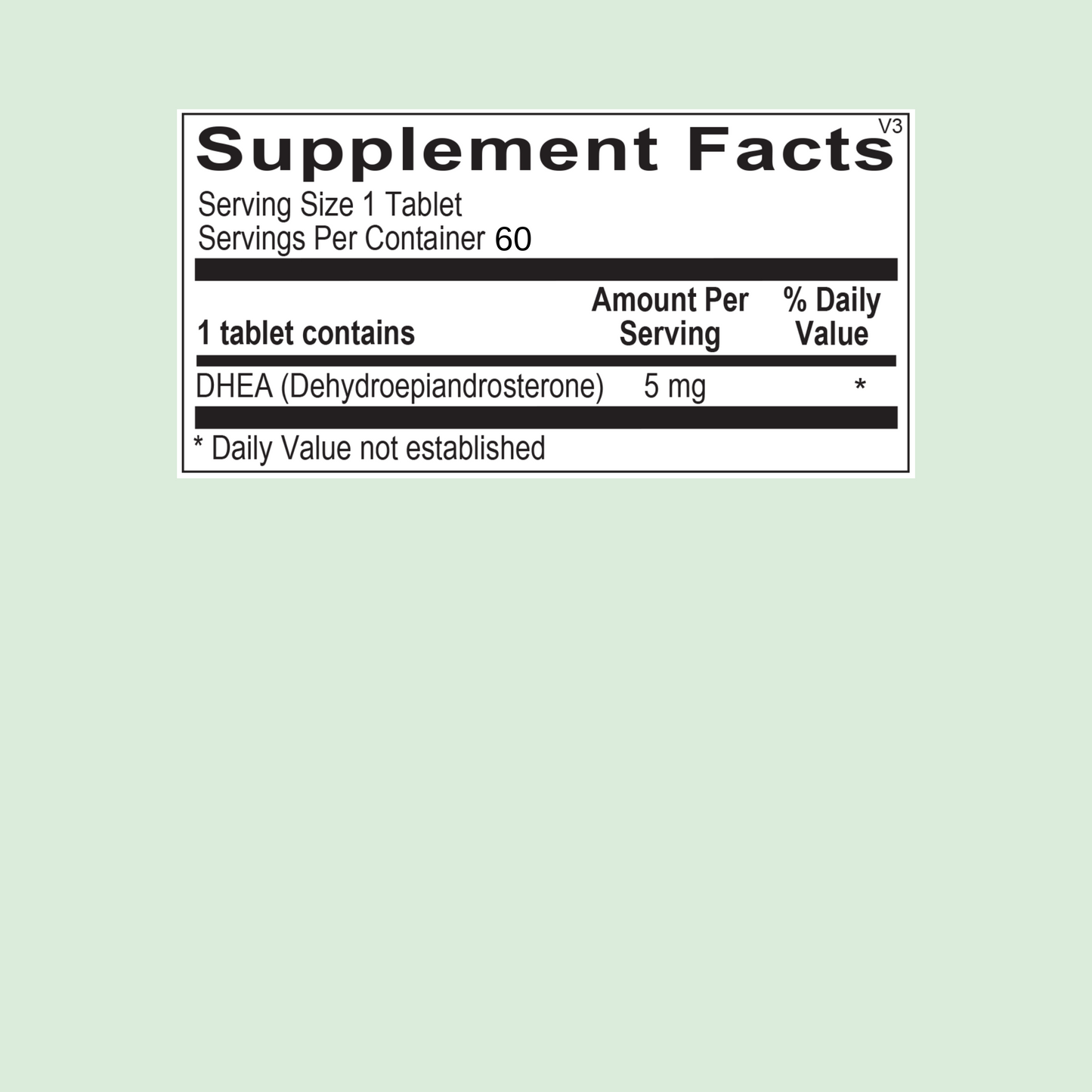 DHEA 5mg (Wellness Pack)