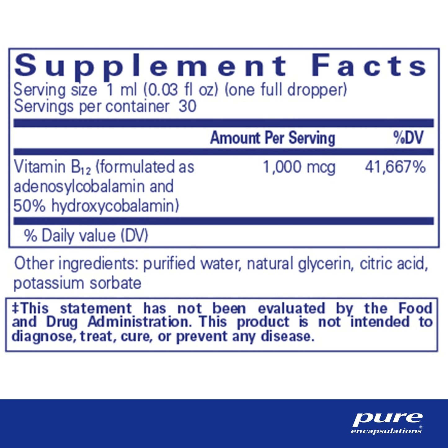 Adenosyl/Hydroxy B12 Liquid