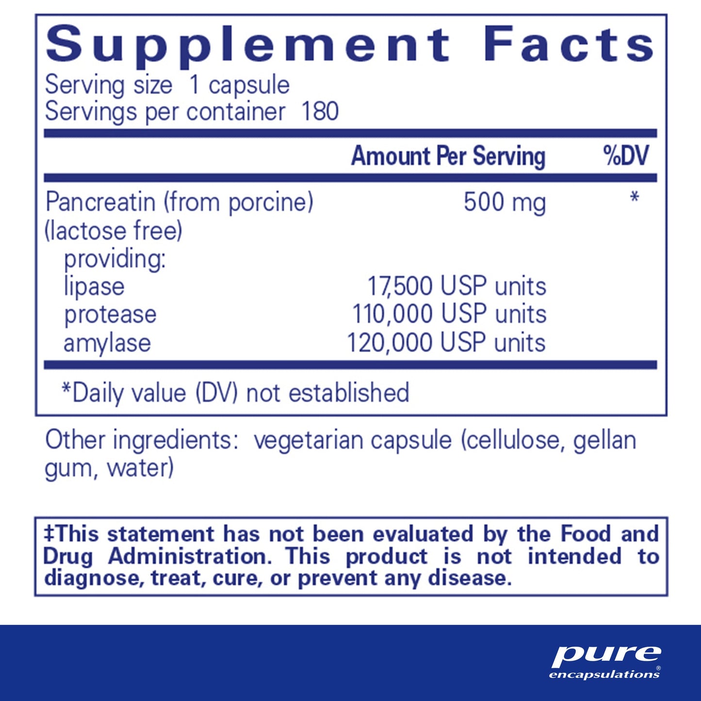 Pancreatic Enzyme Formula